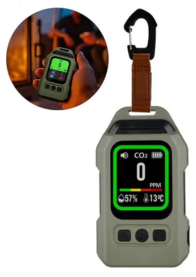 Produktbild von CO Melder für Hotel Reisen Wohnmobil & Camping, Tragbarer Kohlenmonoxid Alarm mit Display und Warnfunktion