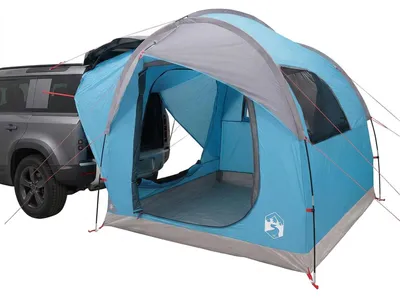 Produktbild von vidaXL Autozelt mit Dach Blau 239 x 210 x 210 cm Polyester und Stahl
