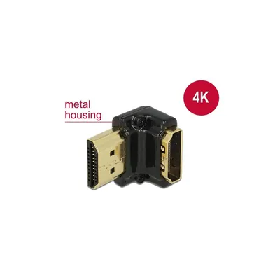 Image de Delock 65662 DELOCK HDMI Adapter A -> A Bu/St 90° unten 4K Metallgehäuse