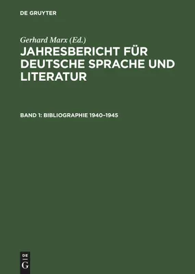 Produktbild von Bibliographie 1940-1945