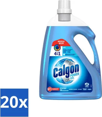 Image de Gel détartrant Calgon pour lave-linge, 2,25 litres - Pack économique - 20 pièces