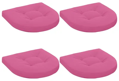 Image de Coussins de siège 4 pièces 4 pc 100 % polyester Rose