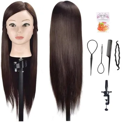 Produktbild von Omgoods – Kopfmannequin für Friseurbesitz mit synthetischen Haaren