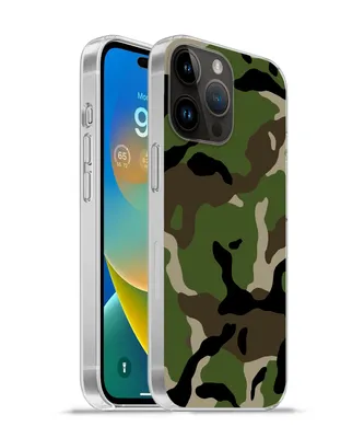 Produktbild von MuchoWow® Handyhülle Schutzhülle Hülle für Apple iPhone 14 Pro Max Militärisches Tarnungsmuster Silikon Softcase Handy Hülle - Hardcover