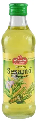 Produktbild von Reines Sesamöl kaltgepresst von Kunella Feinkost (100 ml)