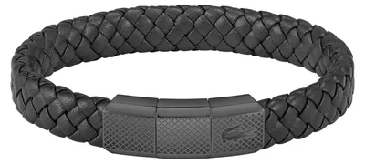 Produktbild von Lacoste Herren Lederarmbänder Kollektion ROKEL aus Geflochtenem Leder mit Polier