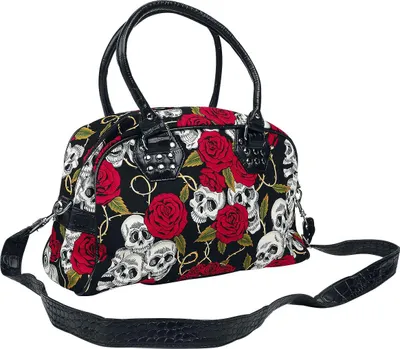 Image de Banned Alternative Sac à main femme Skulls And Roses noir standard
