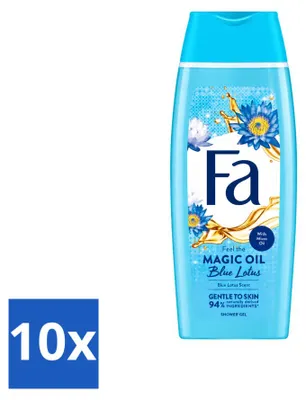 Produktbild von 10 x Fa Magische Olie Duschgel - Blauer Lotus - 250 ml - Vorteilspackung - 10 Stücke