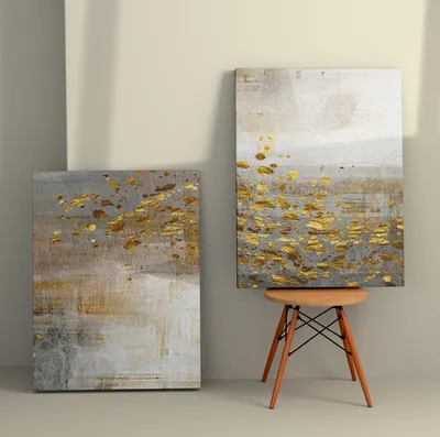 Immagine prodotto di Wallity, 2KNV4302 - 50 x 70, quadro decorativo su tela (2 pezzi), multicolore, 100% TELA, 50 x 70 cm