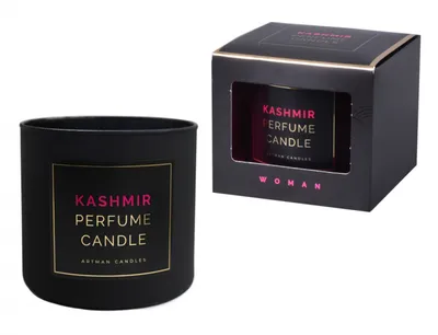 Produktbild von Weihnachtsduftkerze im Glas, Marke KASHMIR, für Damen, mit Holzdocht, 400 g