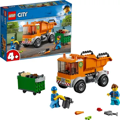 Produktbild von LEGO 60220 City Müllabfuhr, Spielzeugauto für Kinder ab 4 Jahre, Fahrzeug, Müllwagen mit Minifiguren und weiterem Zubehör