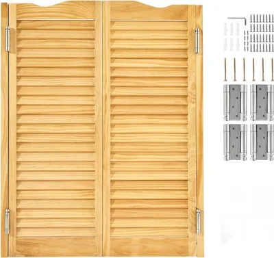 Zdjęcie produktu dla Podwójne drzwi wahadłowe do salonu - łukowe drzwi wahadłowe 907x28x1060mm - drzwi w kolorze drewna do salonu i domu