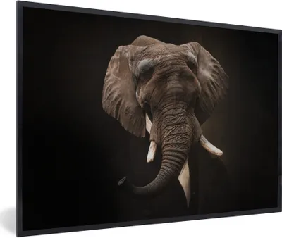 Produktbild von MuchoWow® Gerahmtes Poster Alte Meister - Elefant - Anzug 30x20 cm - Poster mit Schwarzem Bilderrahmen Wandposter Rahmen Foto Bilder - Kunstdruck - Bild-Poster