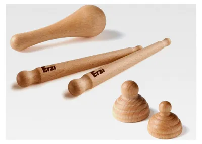 Produktbild von 5-teiliges Set Woodroll Trigger Therapie Massagestäbchen für Faszientraining