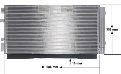 Produktbild von MAHLE AC 44 000S Kondensator Klimaanlage Klimakondensator für RENAULT MEGANE III Grandtour (KZ0/1) +Trockner
