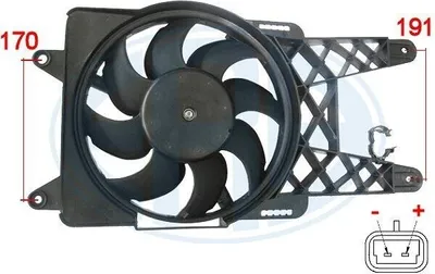 Produktbild von ERA 352000 Lüfter Motorkühlung Kühlerlüfter für FIAT Seicento / 600 Schrägheck (187) Wasserkühler Ø276mm