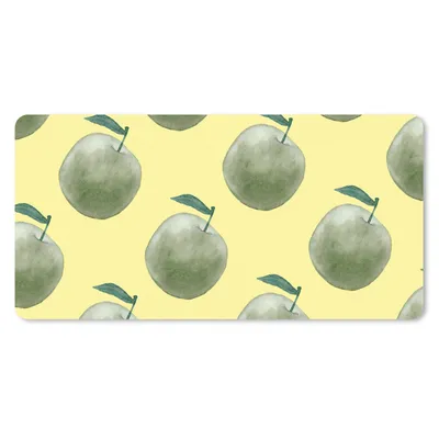 Produktbild von MuchoWow® Schreibtischunterlage Äpfel - Grün - Gelb 80x40 cm - XXL Mauspad - Gaming Mauspad