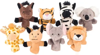 Immagine prodotto di Set di marionette da dito con animali selvatici