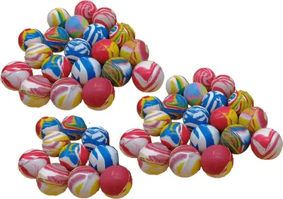 Produktbild von 50 x Flummi Ball marmoriert 25 mm Springball Tombola Kindergeburtstag Mitgebsel