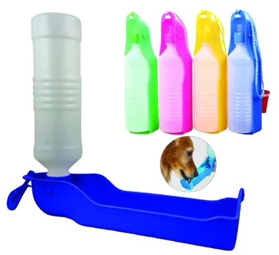 Produktbild von PARENCE.- 500 ml tragbare Hundewasserflasche/zusammenklappbare Wasserflasche für