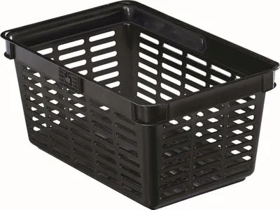 Produktbild von Einkaufskorb 19l schwarz Packung mit 6 Stück