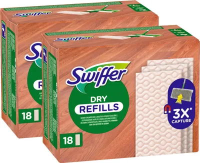 Produktbild von 2x Swiffer Holz & Parkett Wischtücher 18er