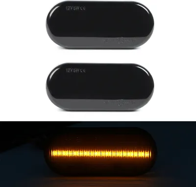 Produktbild von Für VW Passat Golf Polo Lupo T5 Sharan Fox Amarok 2x LED Seitenblinker Schwarz