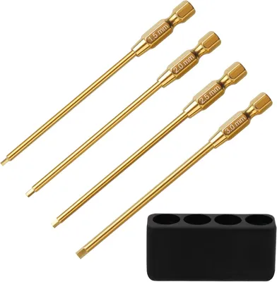 Productafbeelding van Zeskantige schroevendraaierkop set voor elektrische boor - 1,5 mm tot 3,0 mm - 4 stuks