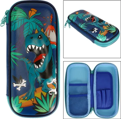 Produktbild von Dinosaurier 3D-Federmäppchen mit Reißverschluss, Federtasche