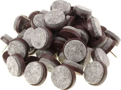 Produktbild von Filzgleiter aus Kunststoff zum nageln, 28 mm, braun, 100er-Pack