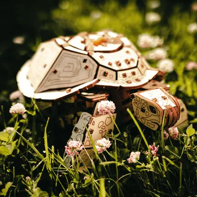 Produktbild von Mechanische Schildkröte aus Holz