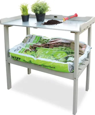 Produktbild von HABAU Pflanztisch mit Arbeitsplatte und Ablagefläche, 78 x 38 x 85 cm