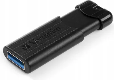 Produktbild von Verbatim PinStripe USB-Flash-Laufwerk 3.0 32 GB Schwarz - Tragbares Flash-Speicherlaufwerk