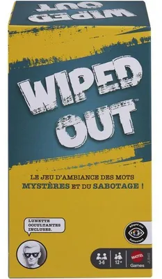 Image de Jeu de société - MATTEL GAMES - Wiped Out JLB40 - Déduction - 3 a 6 joueurs - Accessoires
