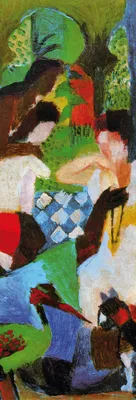 Obrázek produktu pro August Macke Art Print Obraz - Turecký klenotník, 1914 (91 x 30 cm)