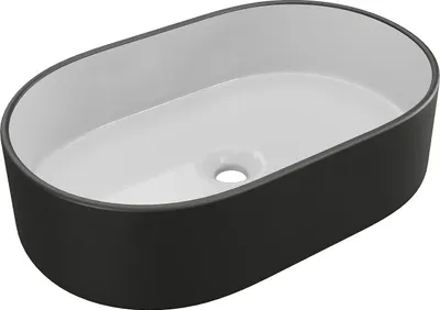 Produktbild von Badezimmer-Waschtisch IWA - zweifarbig schwarz, innen weiß