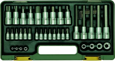 Produktbild von Proxxon Spezialsatz für TX-/Innensechskantschrauben, Für 1/4 Vierkantantrieb 1/2
