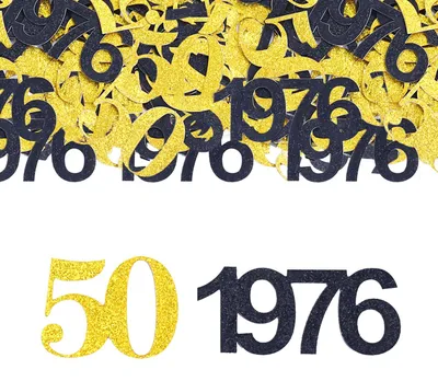 Productafbeelding van Confetti voor 50e Verjaardag - 100 Stuks Gouden Tafelversiering