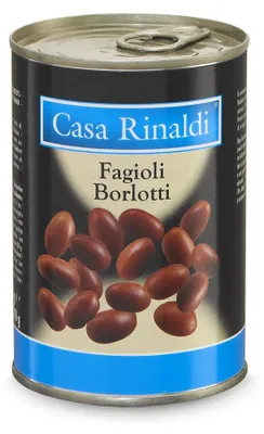 Immagine prodotto di Fagioli Borlotti Casa Rinaldi in scatola 400 g, sgocciolati peso 240 g