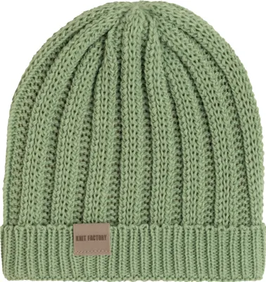 Produktbild von Knit Factory Nica Mütze - Sage Green - One Size