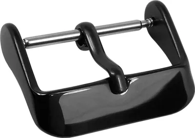 Produktbild von Minott > Dornschließe Edelstahl schwarz > glänzend / poliert , Anstoß:16 mm