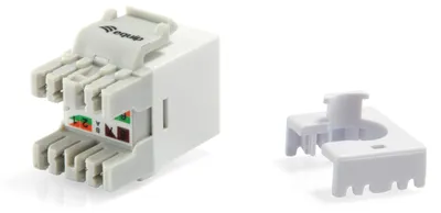 Zdjęcie produktu dla Equip 769213, Płaski, Biały, RJ-45, IDC, Żeńska, Męska