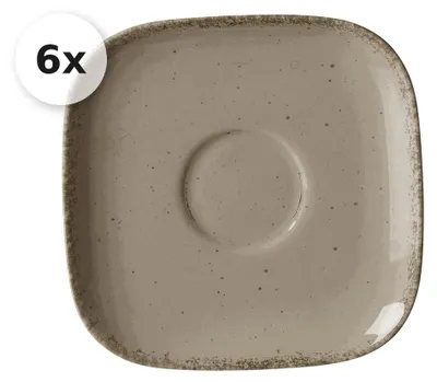 Produktbild von Untertassen zur Kaffeetasse 6er Set Casa grau