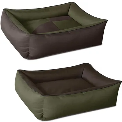 Obrázek produktu pro Pelíšek pro psy 2v1,(XXL) cca 120x85x23cm,MYSTIC (zelená/hnědá)