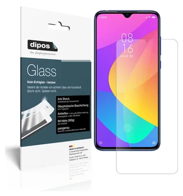 Zdjęcie produktu dla 2x folia ochronna do Xiaomi Mi CC9e matowa - folia antywstrząsowa 9H dipos Glass szkło plastikowe