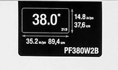 Produktbild von 3M Blickschutzfilter for 38" Monitors 21:9 - Blickschutzfilter für Bildschirme - 96.5 cm (38") - Schwarz