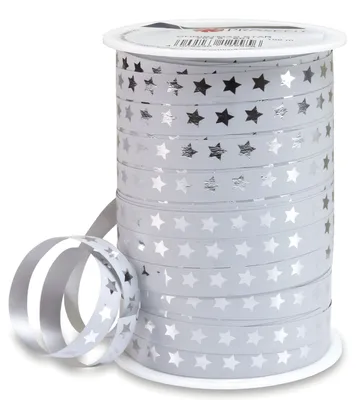 Obrázok produktu pre PRÄSENT 704 9-601 Hviezdicová páska - 10 mm x 100 m, biela