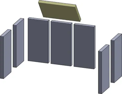 Produktbild von Heizgasumlenkplatte 270x170x20mm (Vermiculite) passend für Austroflamm **