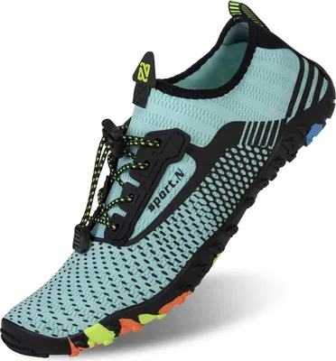 Produktbild von Badeschuhe Damen Herren Schnell Trocknend Aquaschuhe Sommer Turkis Größe 38