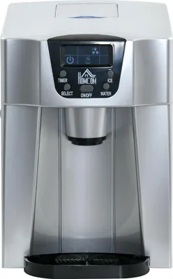 Produktbild von Eiswürfelbereiter mit Timer, 1,2 L Silber Wassertank, Eiswürfelmaschine
